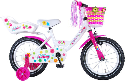 Volare Ashley Children's Bicycle - Girls - 14 pouces - blanc - 95% assemblé