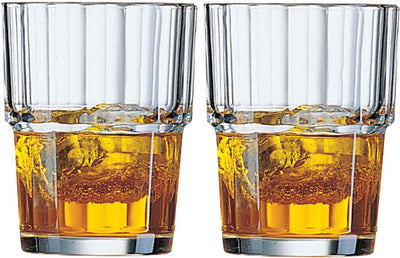 Verres à whisky Arcoroc - 6x - série norvégienne - transparent - 160 ml - verres à eau potable