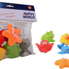 JOHNTOY Happy World Bath Toys, 6dlg.