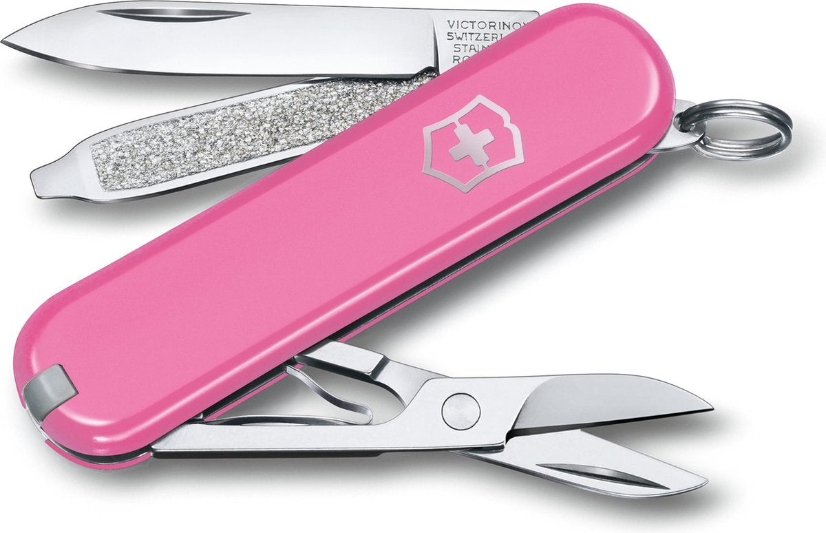 Couteau de poche Victorinox classic SD - fleur de cerisier - 7 fonctions - acier inoxydable
