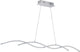 Eglo lasana 2 - suspension - 2 lumières - chrome - blanc