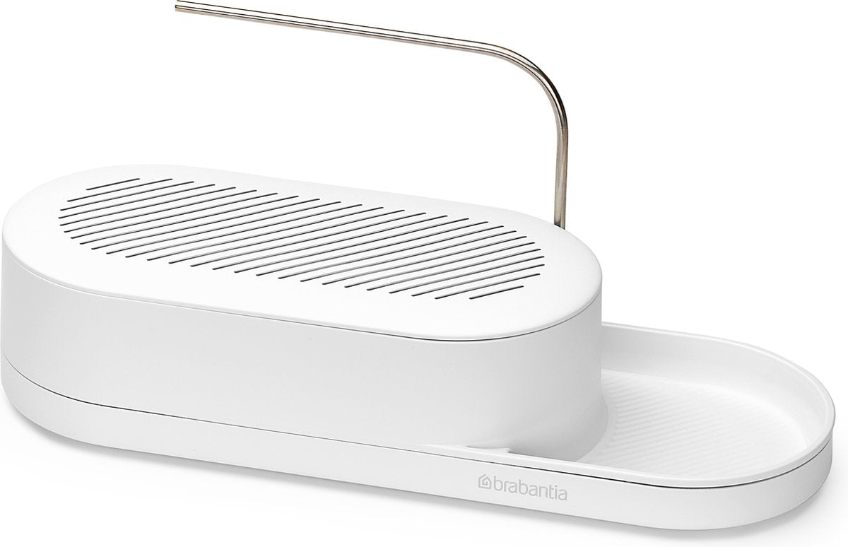 Organisateur d'évier Brabantia Sinkstyle - avec porte-torchon - blanc frais minéral