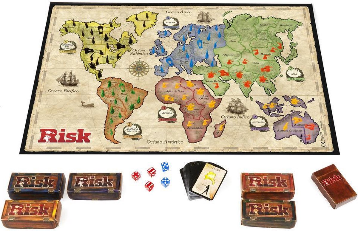 Hasbro gaming hasbro - jeu de société à risque - version anglaise