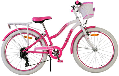 Volare les beaux filles pour enfants 24 pouces rose 7 engrenages