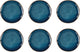 Médard de noblat - vertigo denim - assiettes plates 27 cm - 6 pièces - grès