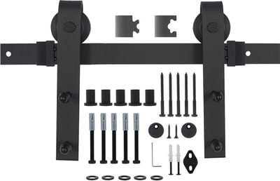 Système de porte coulissante Starx - noir mat - ensemble complet - 2 mètres - industriel
