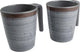 Bo-camp - mug - halo - l - mélamine - 4 pièces - gris