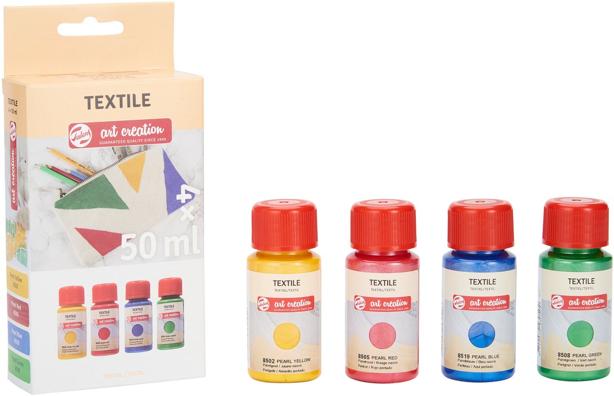 Talens art création textile peinture perle 4x50ml