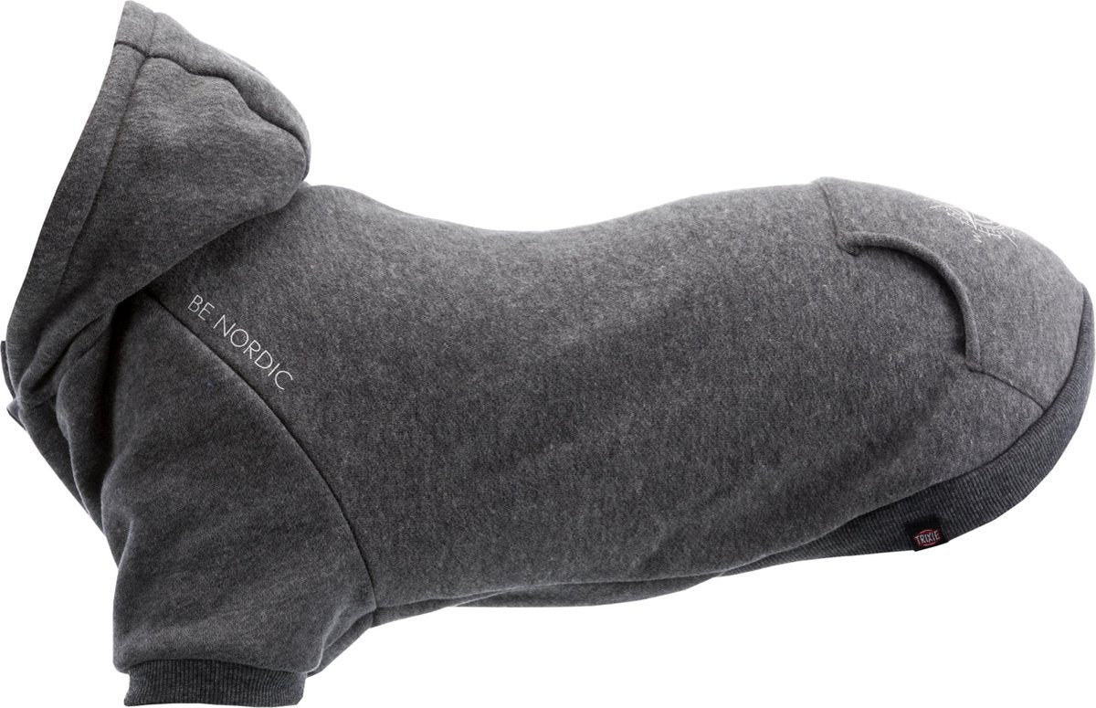 Trixie be nordic - pull pour chien - sweat à capuche Flensburg - gris - 62 cm