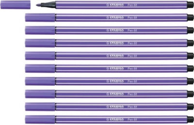 Stabilo pen 68 - feutre premium - violet - boîte de 10 pièces