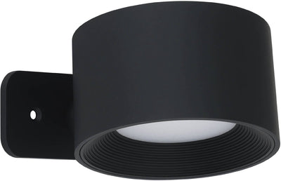 Applique Eglo muraglie - rechargeable (jusqu'à 24 heures d'éclairage) - sans fil - ø 7,5 cm - noir - lumière blanche orientable - dimmable
