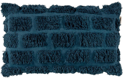 Coussin décoratif touffeté Vtwonen - 30x50 cm - bleu foncé