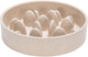 Designed by lotte pom bac à litière anti-tabac pour chat - chat à alimentation lente - bol de nourriture - passe au lave-vaisselle - bambou - beige - 410 ml