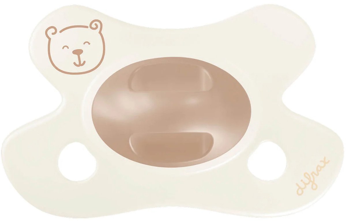 Sucette naturelle Difrax - nouveau-né - petit ours brun