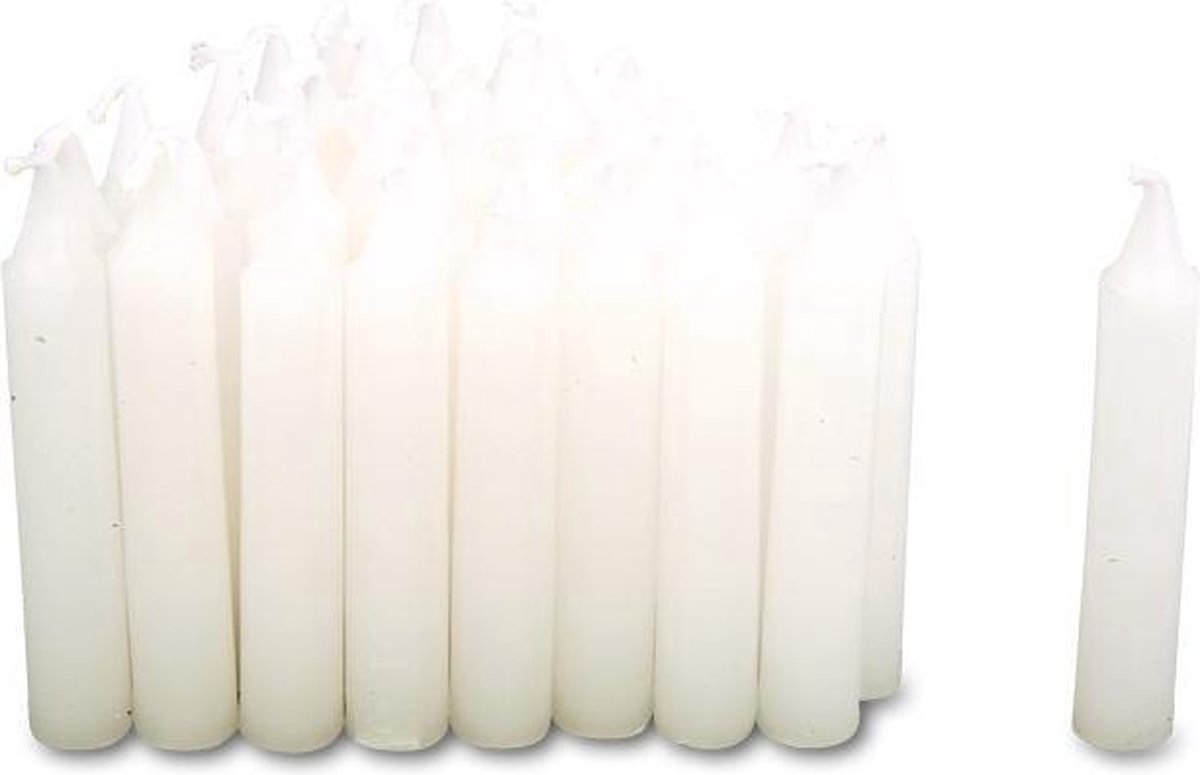 Petit pied - bougies blanches petites, 36e.