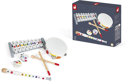Janod - confettis - set d'instruments de musique - pour petits musiciens