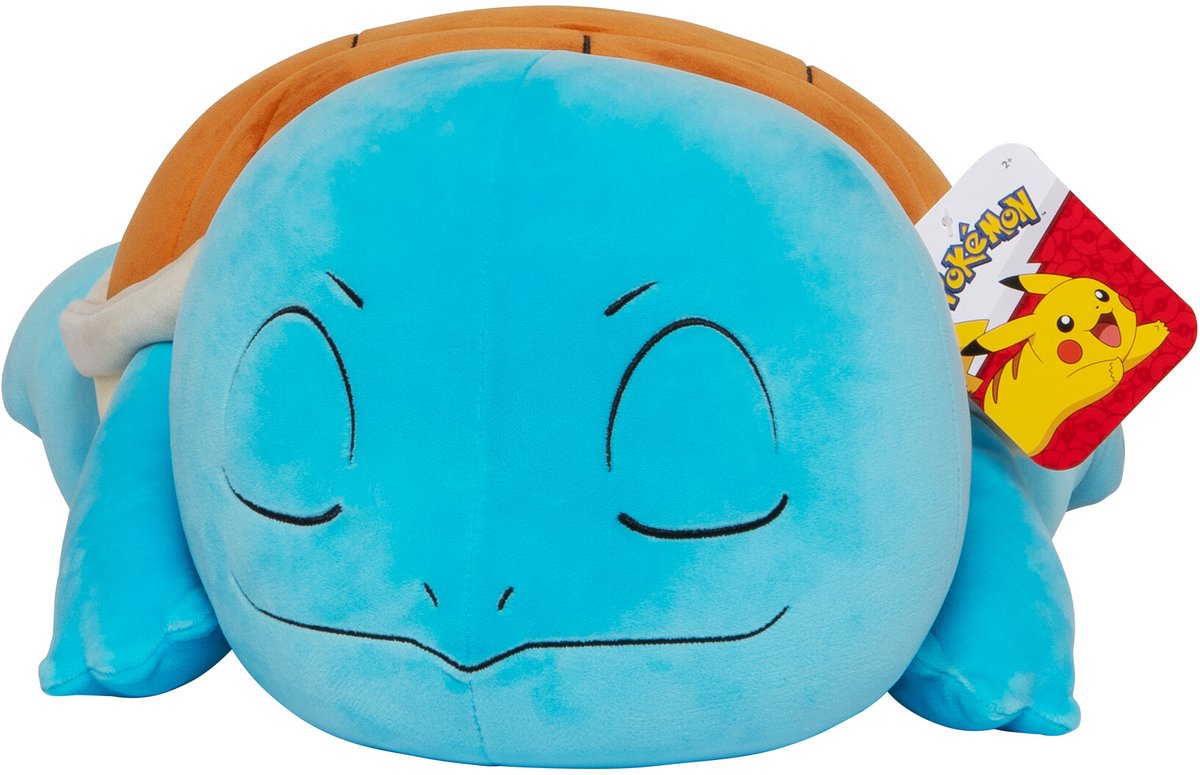 Jazwares Pokémon - Peluche endormie 45cm - Carapuce