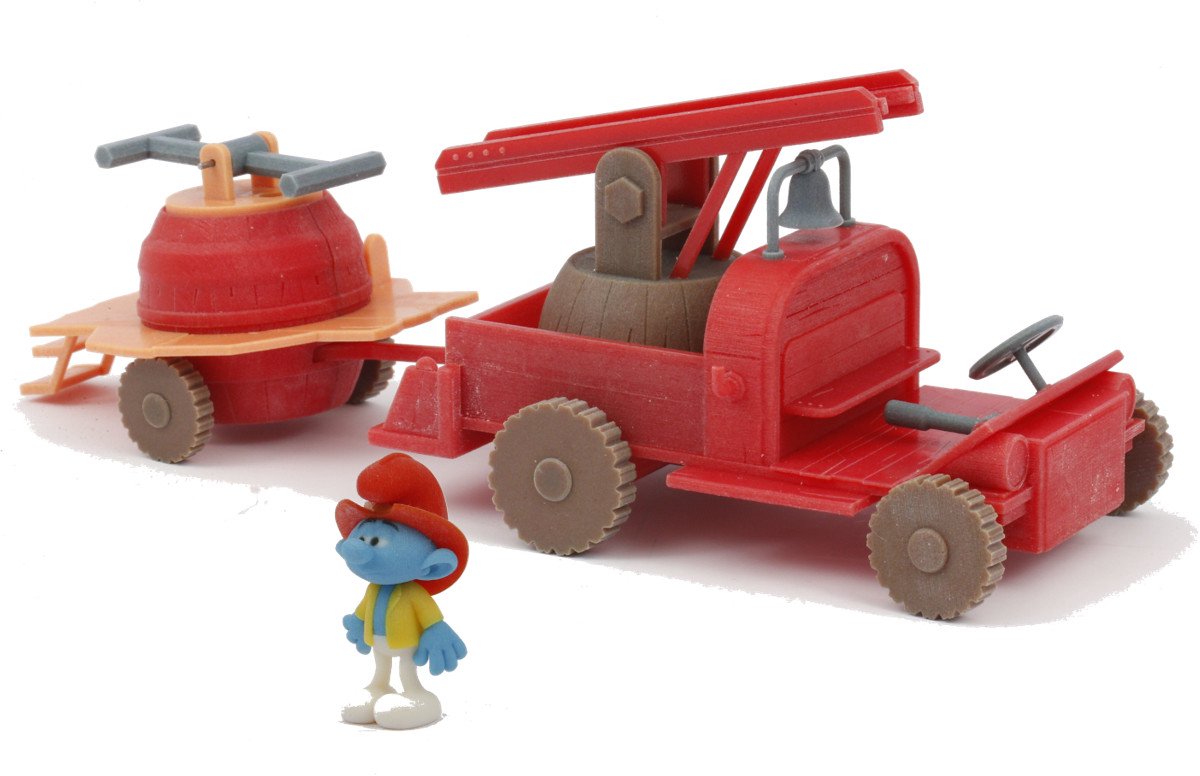 Giochi preziosi camion de pompiers - coffret de jeu des Schtroumpfs des pompiers -