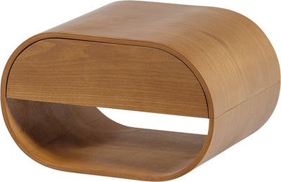 Table de chevet suspendue Woood momo - bois - marron - 24x36x28