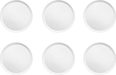 Médard de noblat - yaka blanc - assiette à dessert 21,5 cm - 6 pièces - porcelaine