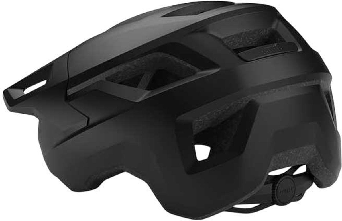 Avec abri casque de vélo - casque de vélo hommes femmes - casque vtt adultes - VTT - taille l (58-61 cm) - noir (noir)