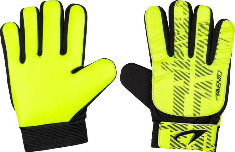 Gants de gardien Avento - junior - jaune noir - taille xs - pu grip
