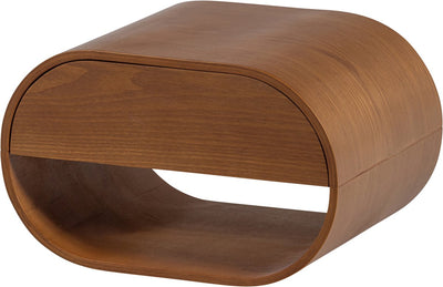 Table de chevet suspendue Woood momo - bois - marron - 24x36x28