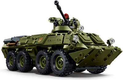 Réservoir de briques modèle Sluban btr-80as ifv