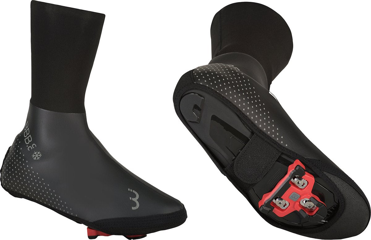 Bbb cycling ultrawear couvre-chaussures de vélo cyclisme et VTT - couvre-chaussures imperméables sans fermeture éclair - thermo - noir - taille 47 48 - bws-26