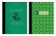 Harry Potter : ensemble de cahiers de composition Serpentard (lot de 2)