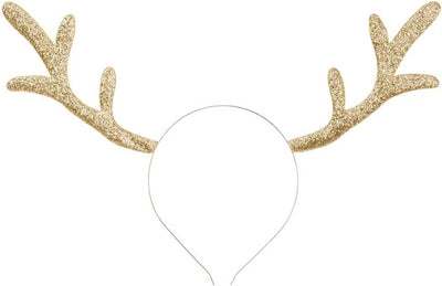 Partydeco bandeau Noël or - bois - décoration - décoration cheveux - Bonnet de Noel - paillettes - Noël - Noël