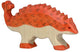 Dinosaure Holztiger - ankylosaure - 13x2x7cm - figurine en bois - fait main