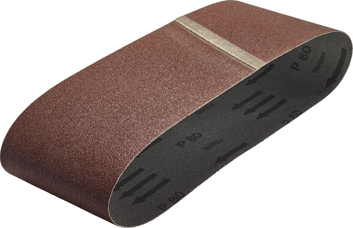 Wolfcraft - bandes abrasives pour ponceuse à bande - grain 120 - 6 pièces - 76 x 457 mm - rouleaux de papier de verre - rouleaux abrasifs - bande abrasive - 3114000