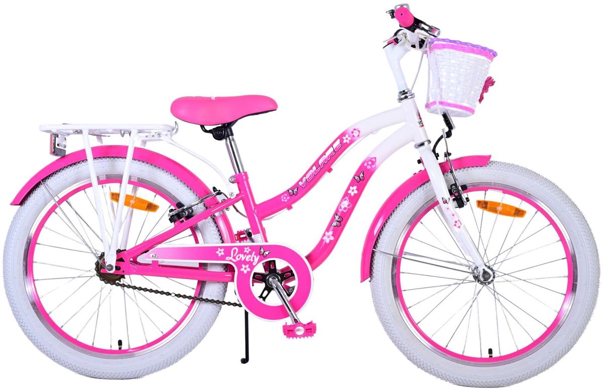 Volare le vélo pour enfants charmant - Girls - 20 pouces - rose - Freins à deux mains