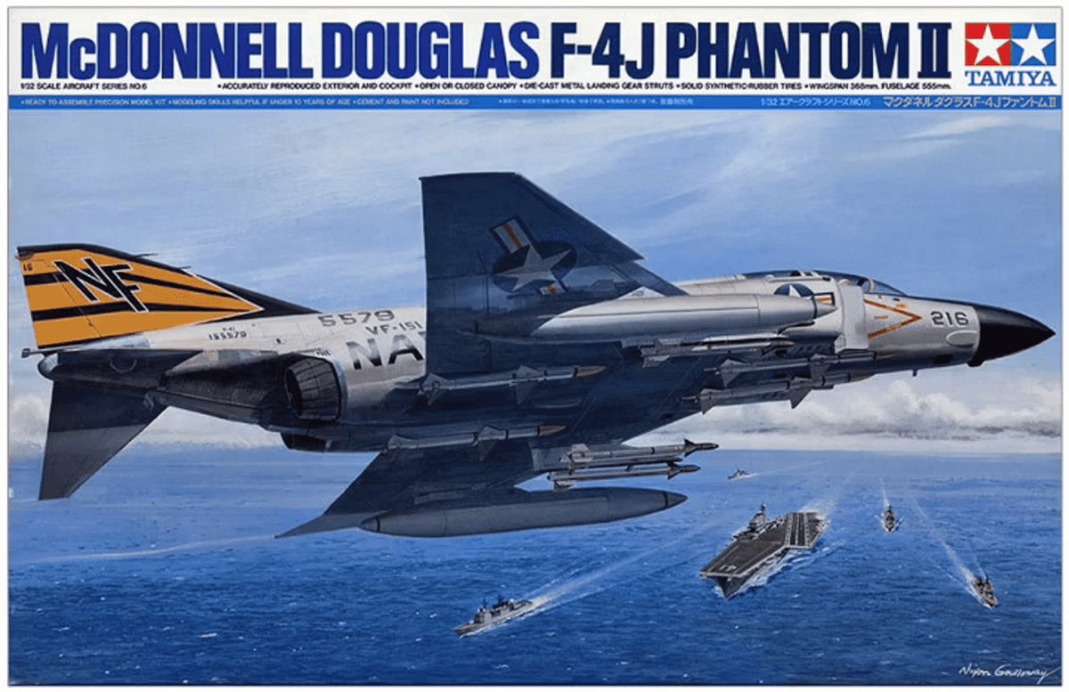 Tamiya – kit de maquettes de véhicules militaires, 60306, avion en plastique mcdonnell douglas f-4j phantom ii, 1:32, modélisme
