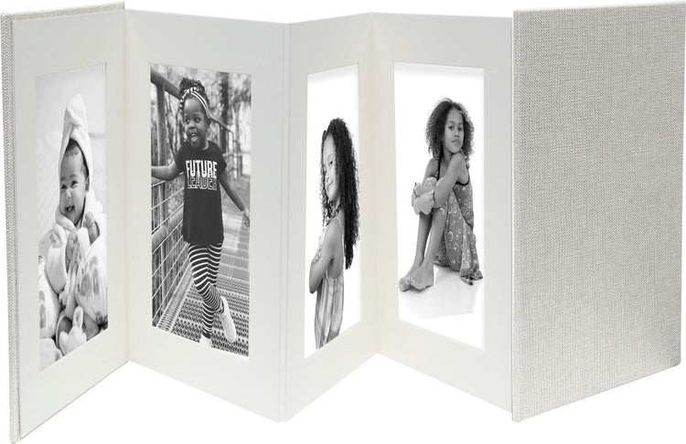 Deknudt frames a66dc7 8ph - album leporello - gris - 8x photo 13x18 cm