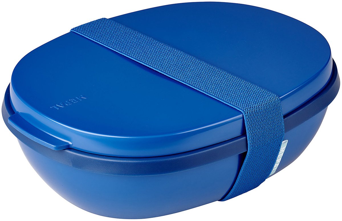 Mepal boîte à lunch ellipse duo bleu vif (825+600 ml)