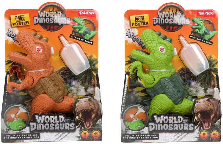 Monde des dinosaures dinopistool avec du spray et de la lumière et du son