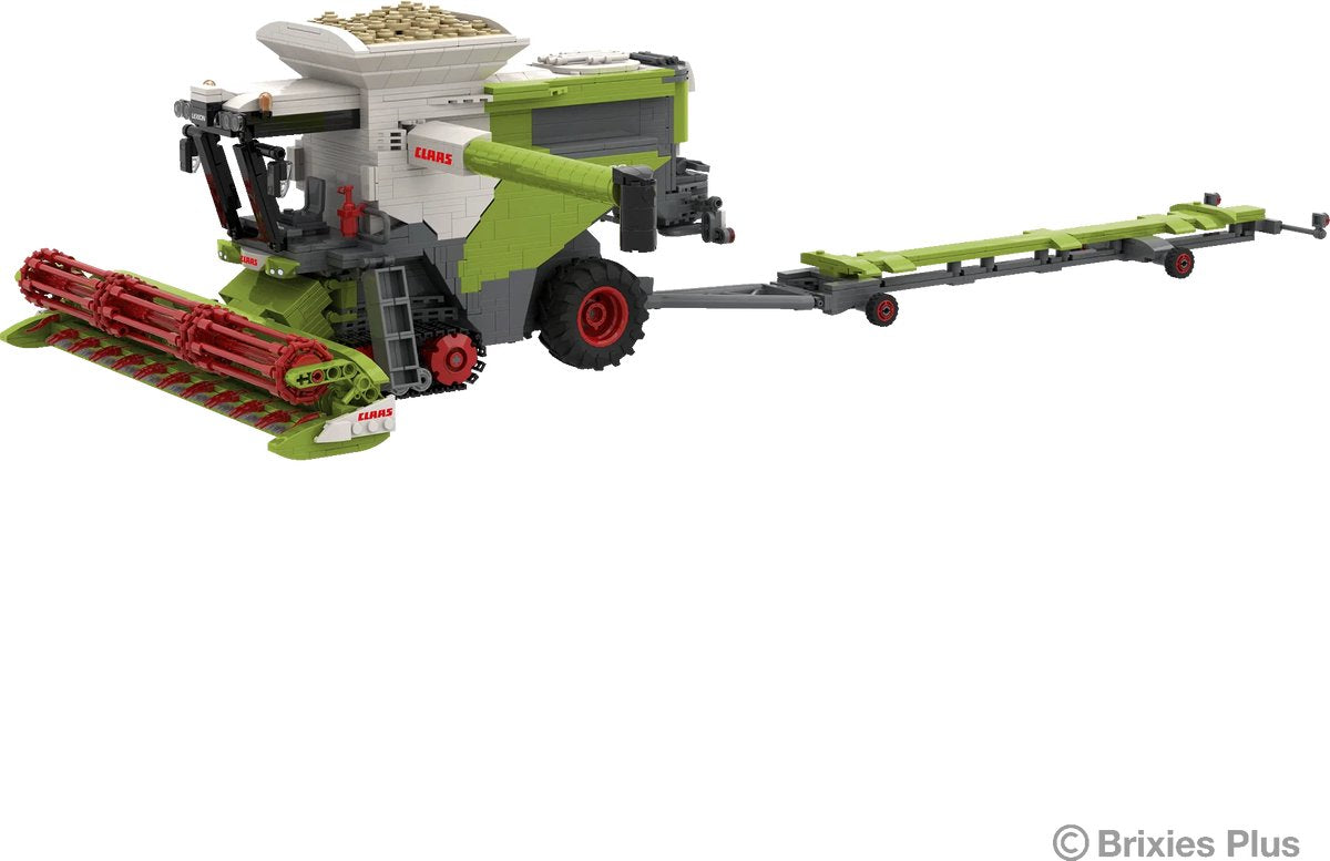 Claas Brixies Plus Lexion 8900 Terra Trac - blocs de construction à pince avec remorque