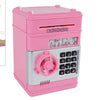 Coffre-fort avec code secret rose, 19,5 cm