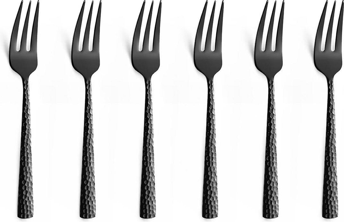 Amefa felicity noir - 6 fourchettes à gâteau