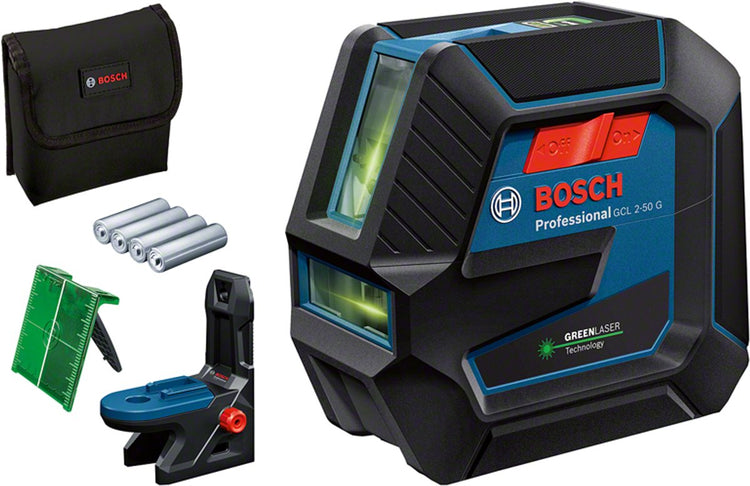 Bosch professional gcl 2-50 g laser lignes croisées vert - 0601066m00