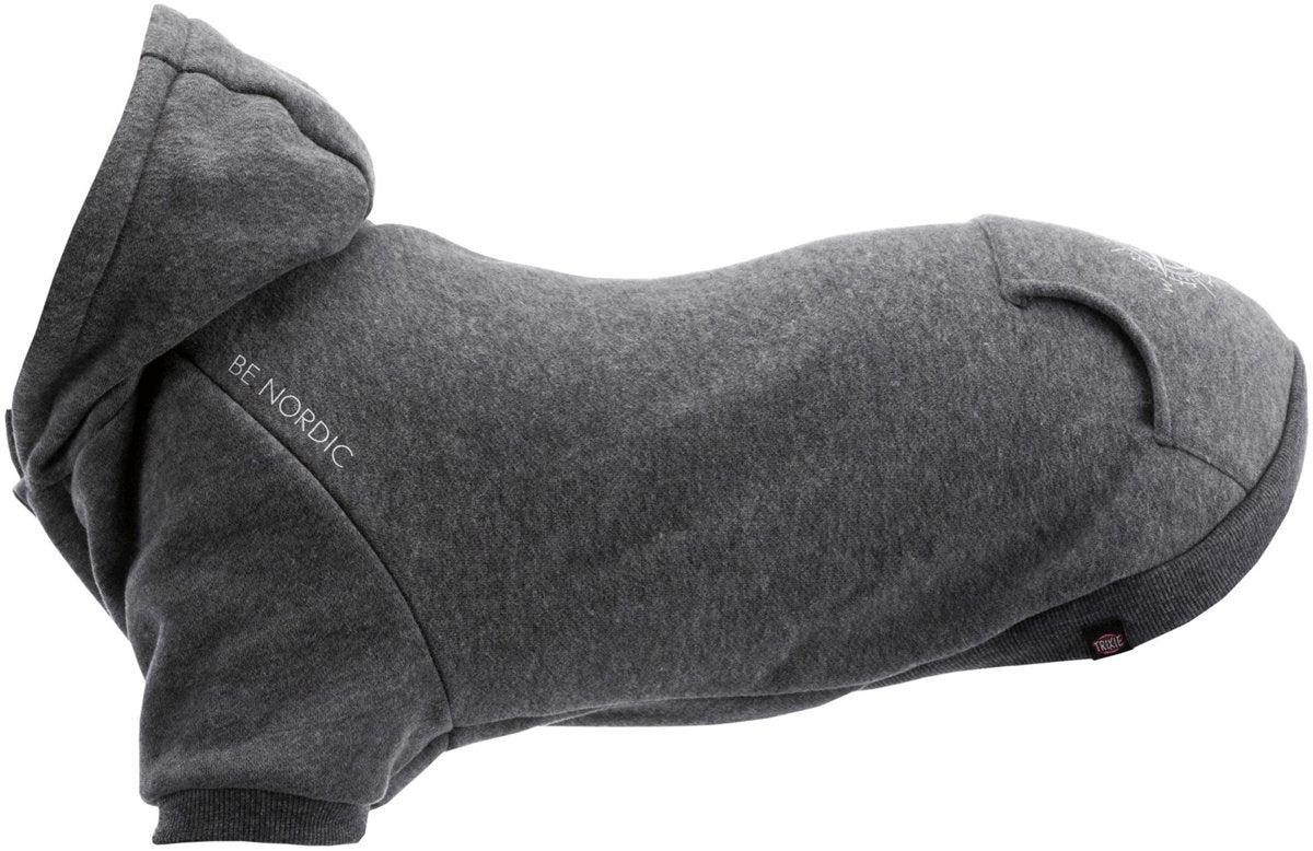 Trixie be nordic pull pour chien à capuche flensburg gris 27 cm