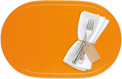 Westmark lot de 4 sets de table, 45,5 x 29 cm, vinyle, orange, collection saleen : fun