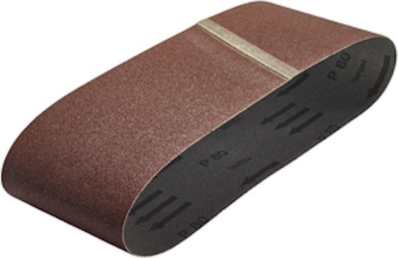 Wolfcraft - bandes abrasives grain 40 80 120 - 9 pièces - papier de verre pour ponceuse à bande - bande abrasive 100 x 560 mm - 1933100