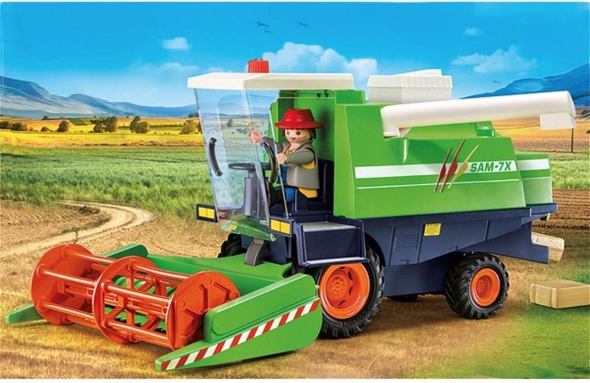 Playmobil 9532 moissonneuse-batteuse country avec figurine