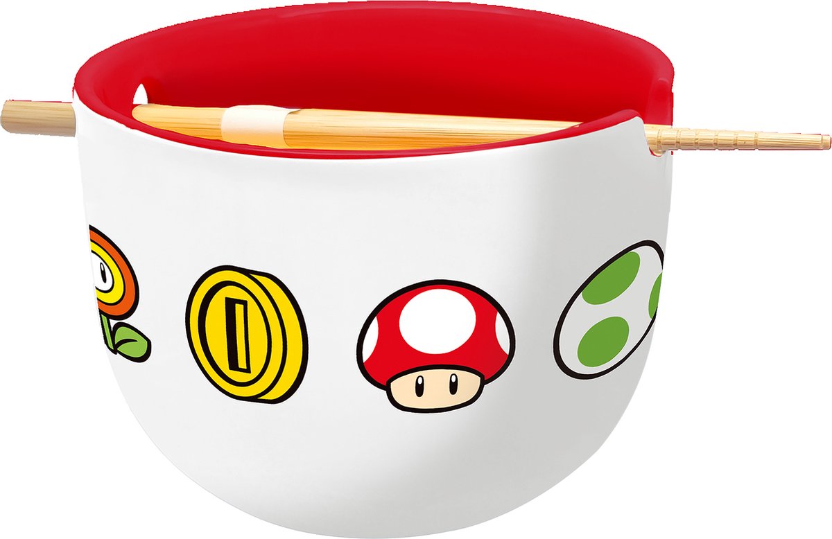 Magasin Nintendo - Bol à ramen Super Mario Bros. avec baguettes
