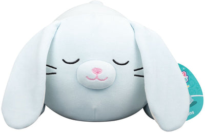 Squishmallows Jazwares - peluche moyenne (boutons - lapin bleu - sleepamallows) - peluche 25cm