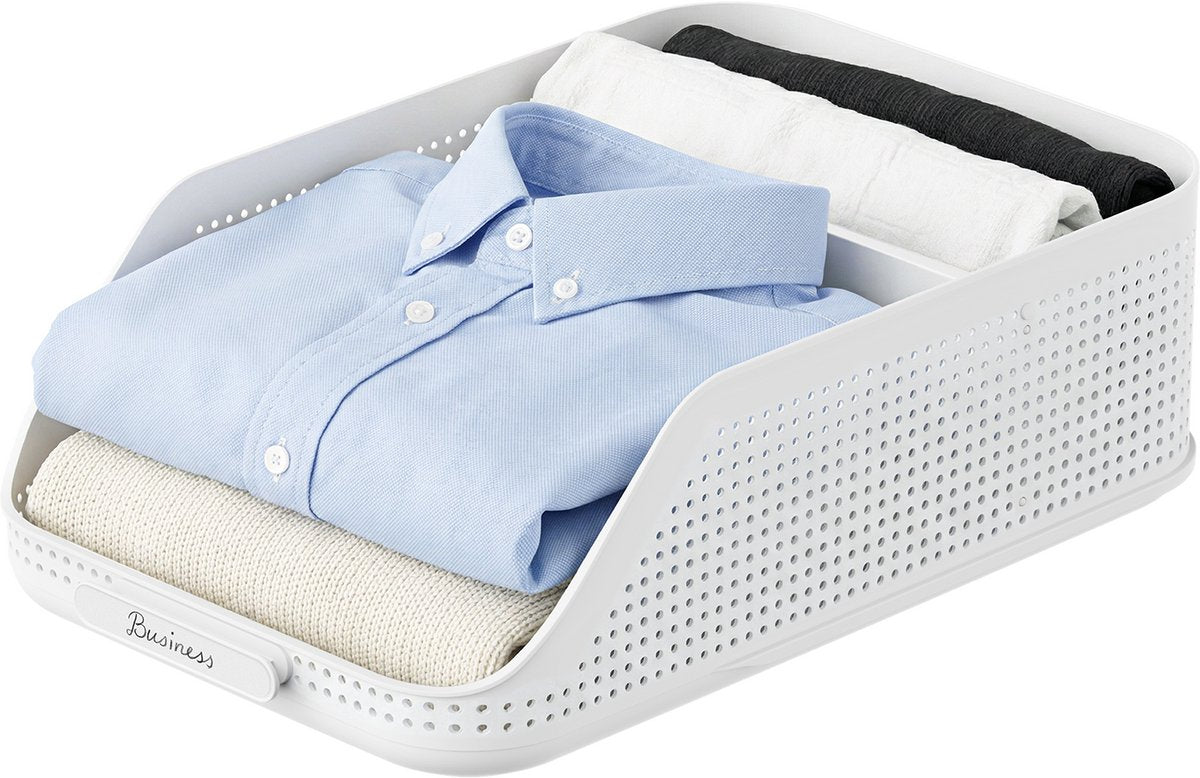 Organisateur de garde-robe Rotho wop - plateau l - blanc
