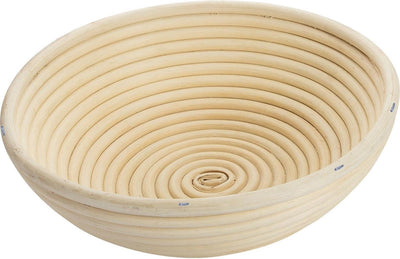 Panier de fermentation Westmark, pour 1500-2000 g de pâte à pain, rond, diamètre : 24,5 cm, rotin, beige clair